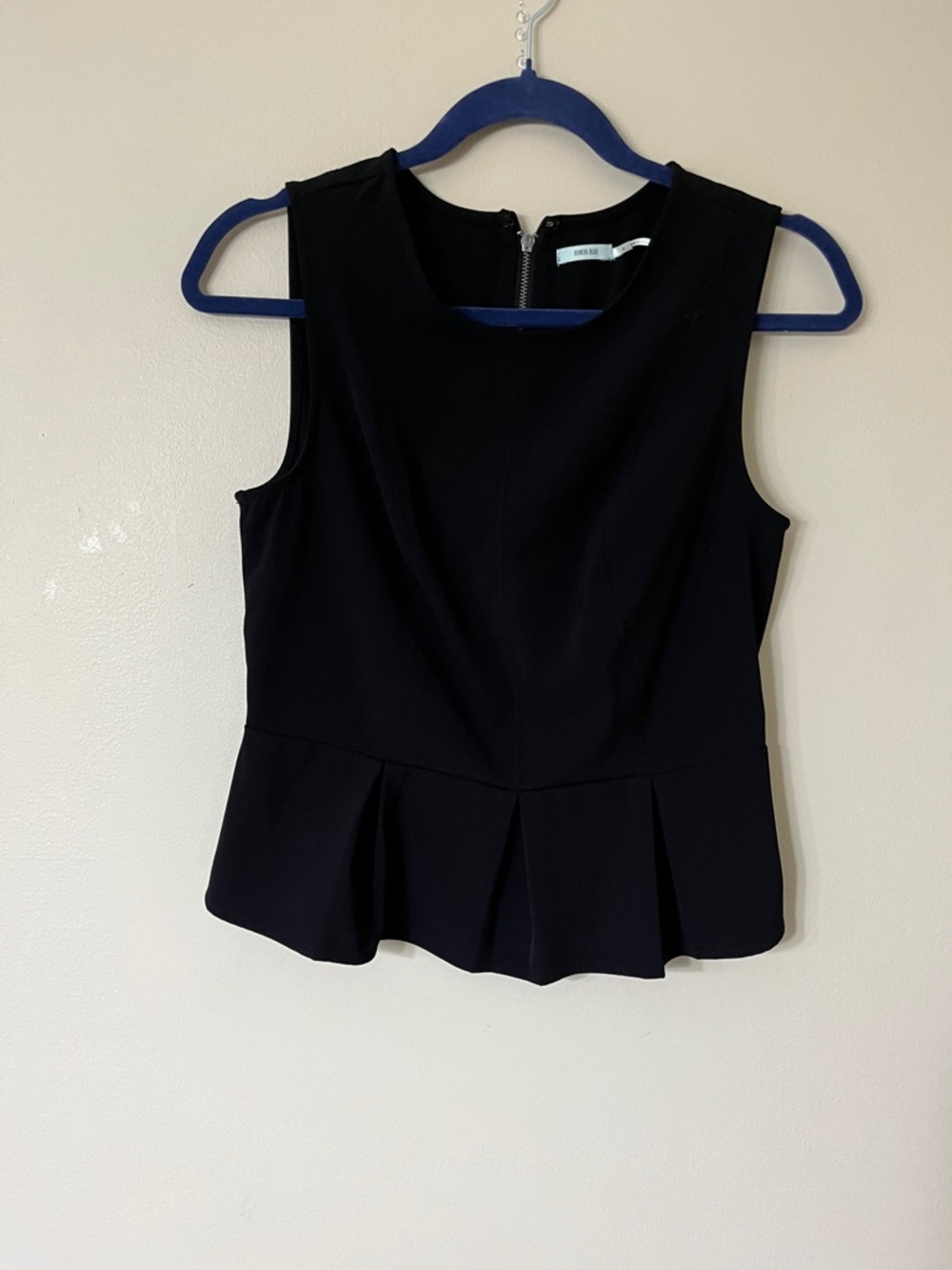 Kimchi Blue Black Sleeveless Peplum Top